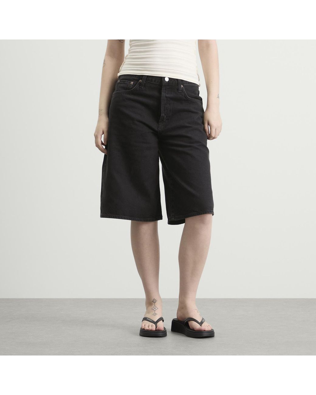 Agolde Black Ramona Short