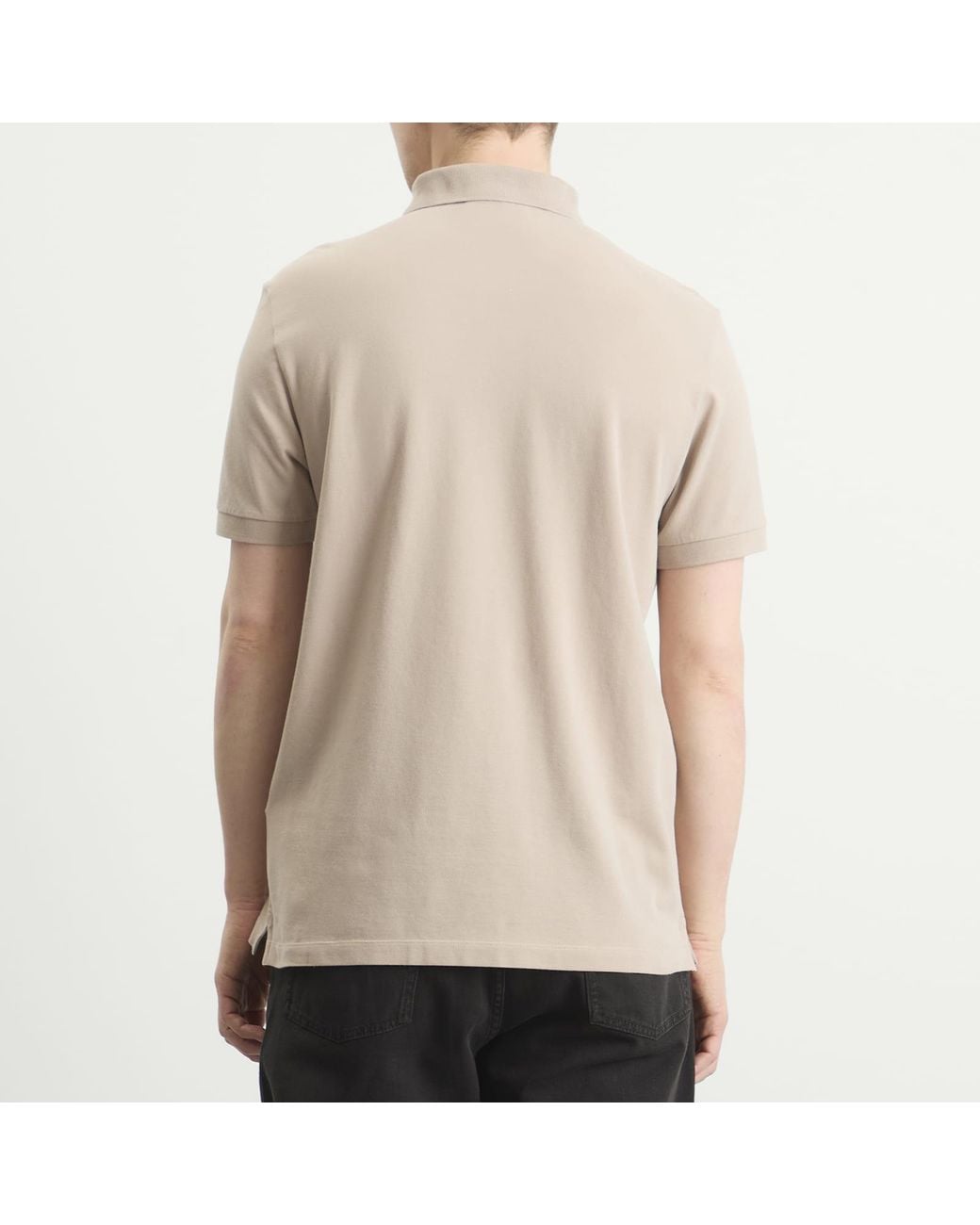 Stone Island Natural Patch Logo Polo for men