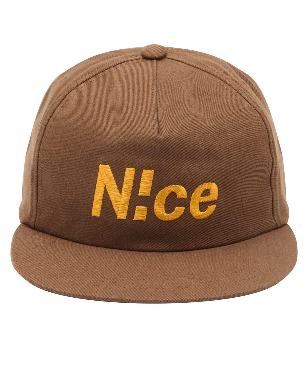 N!CE Brown Have A Day Cap for men