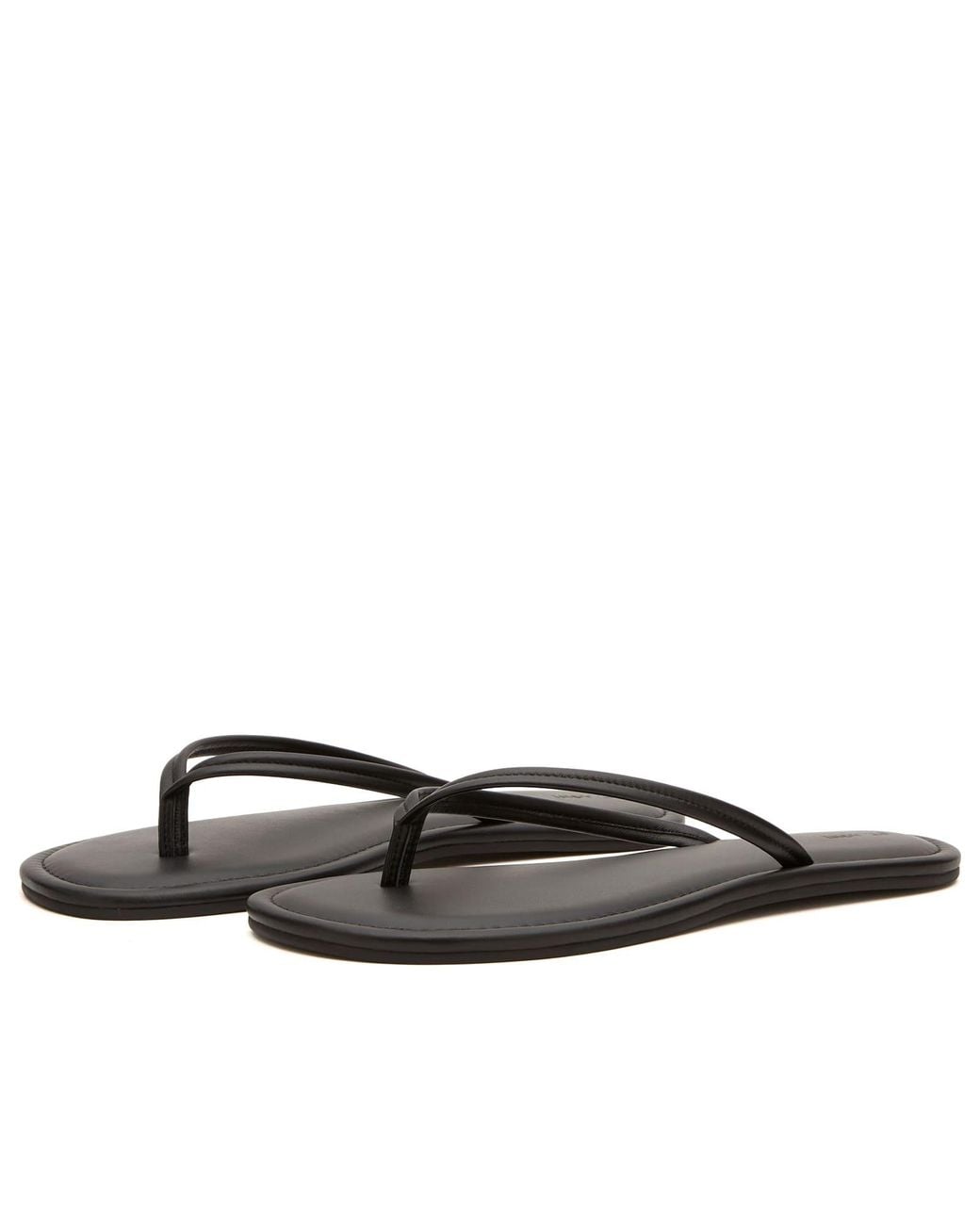 St. Agni Black Thong Detail Slide