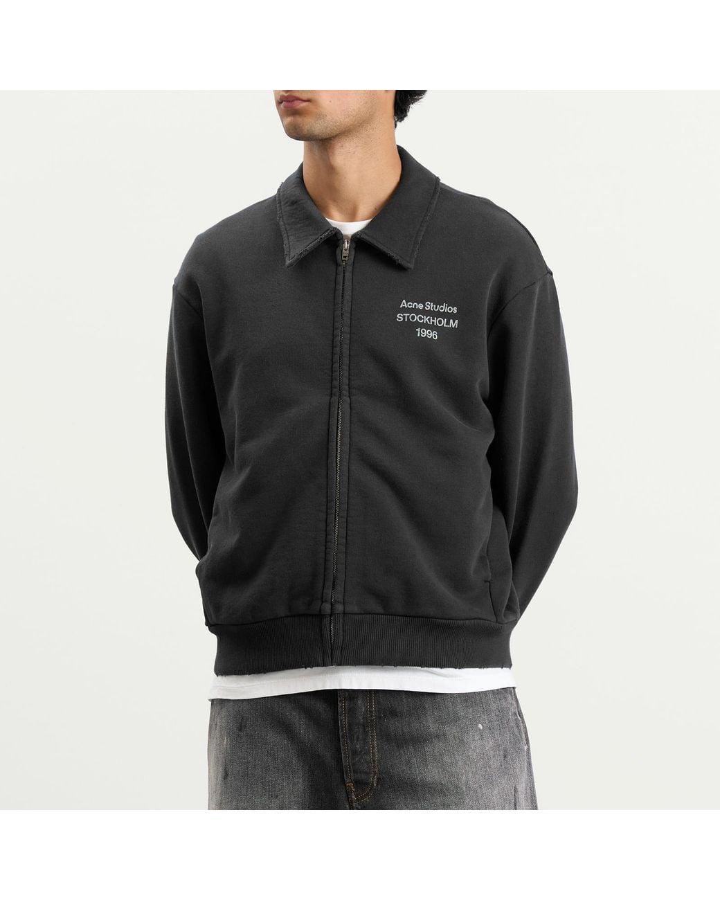 Acne Black Fokot U Zip 1996 Jacket for men