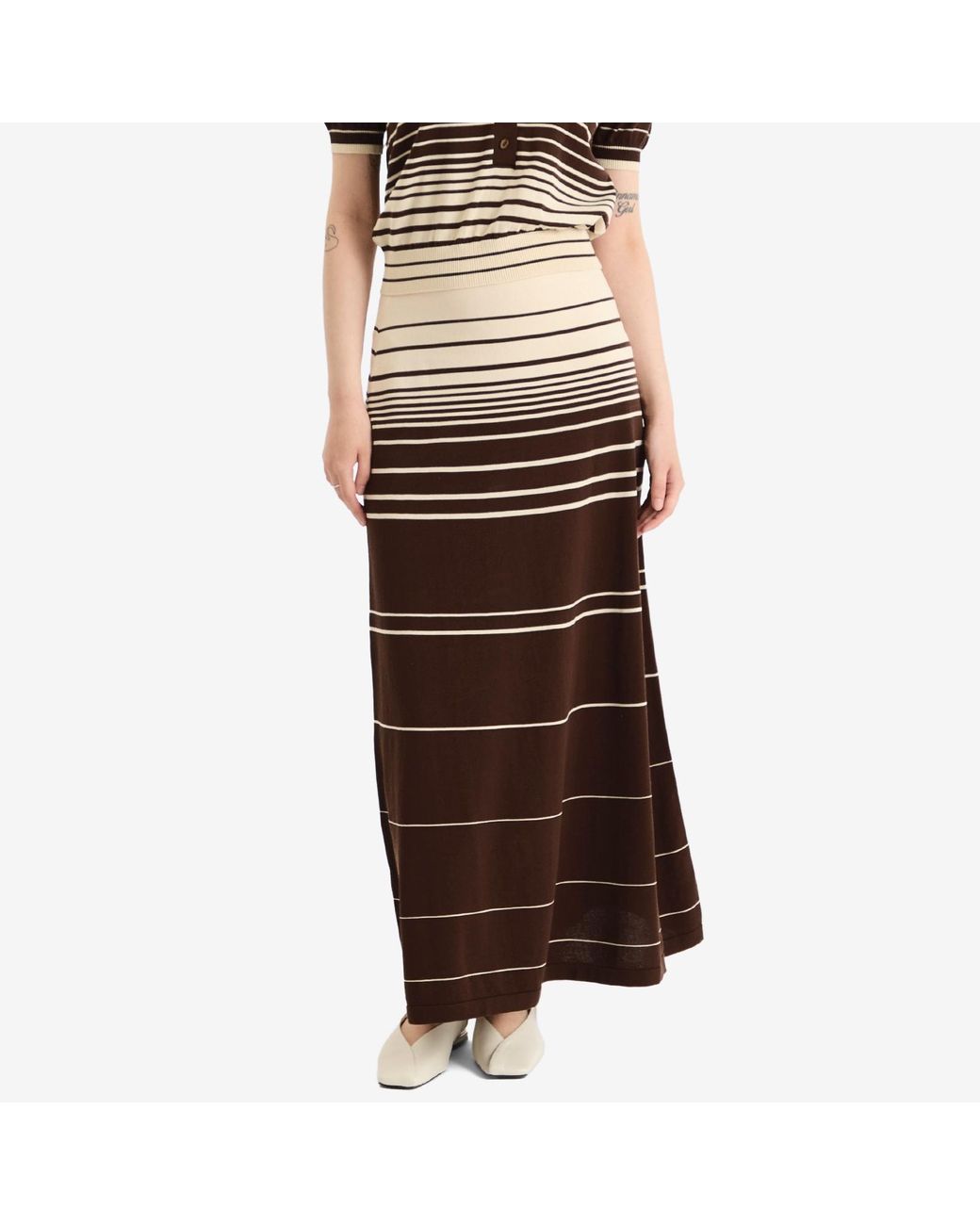 Faithfull The Brand Brown Casia Maxi Skirt