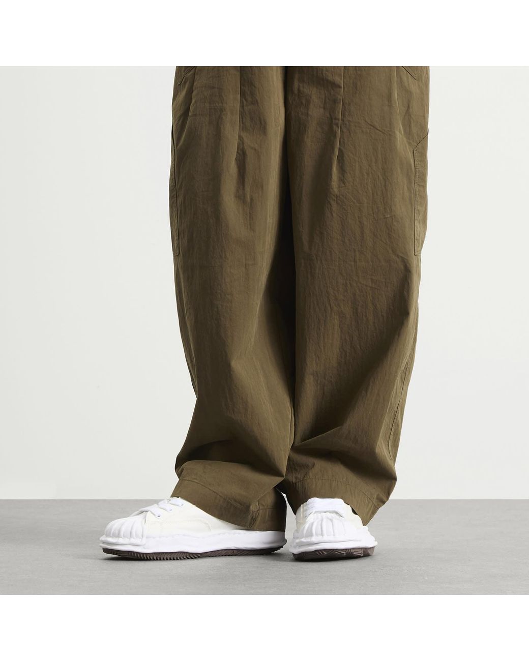 Maison Mihara Yasuhiro White Blakey Low Original Sole Canvas Sneak Sneakers for men