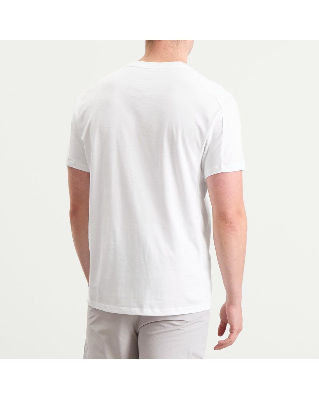 Arc'teryx White Kragg Sl Cotton T-Shirt for men