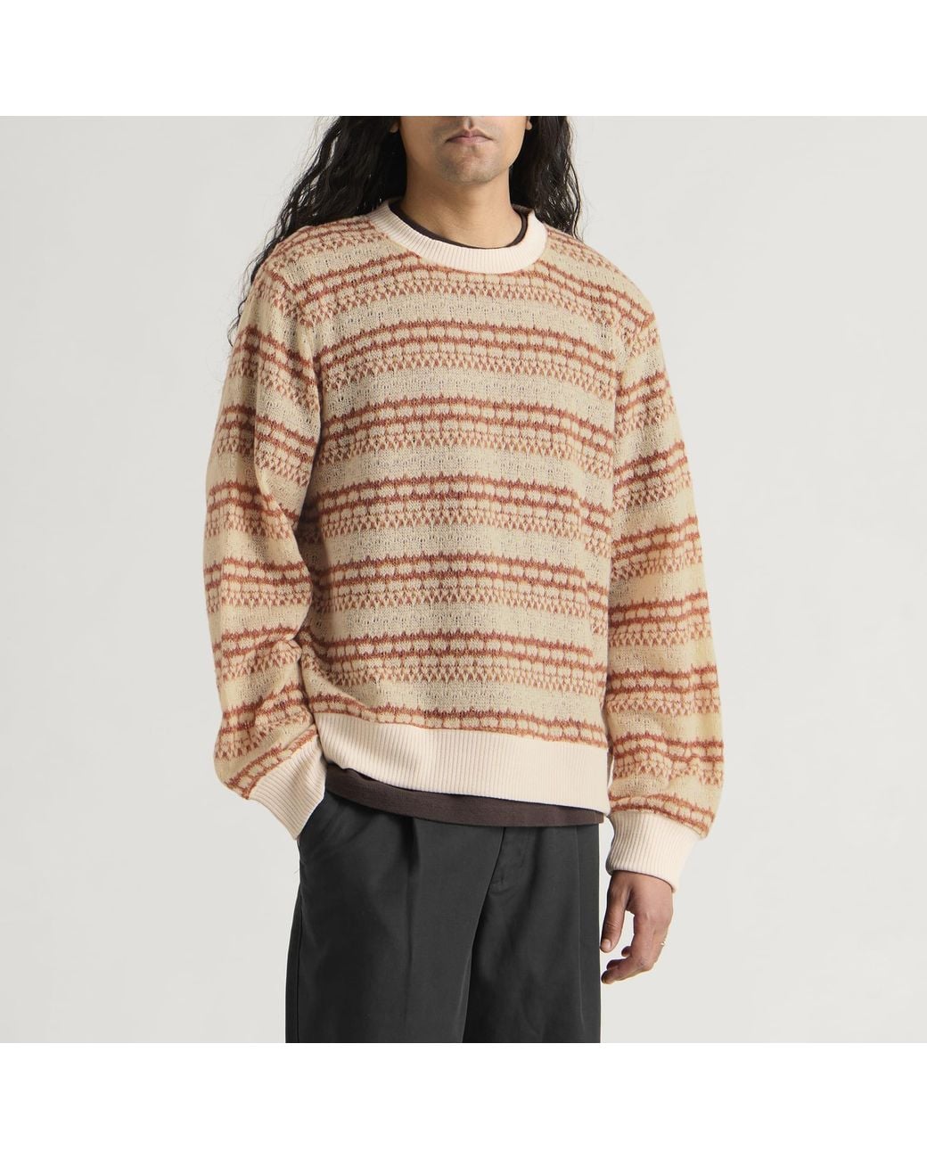 Corridor NYC Natural Pointelle Crewneck for men