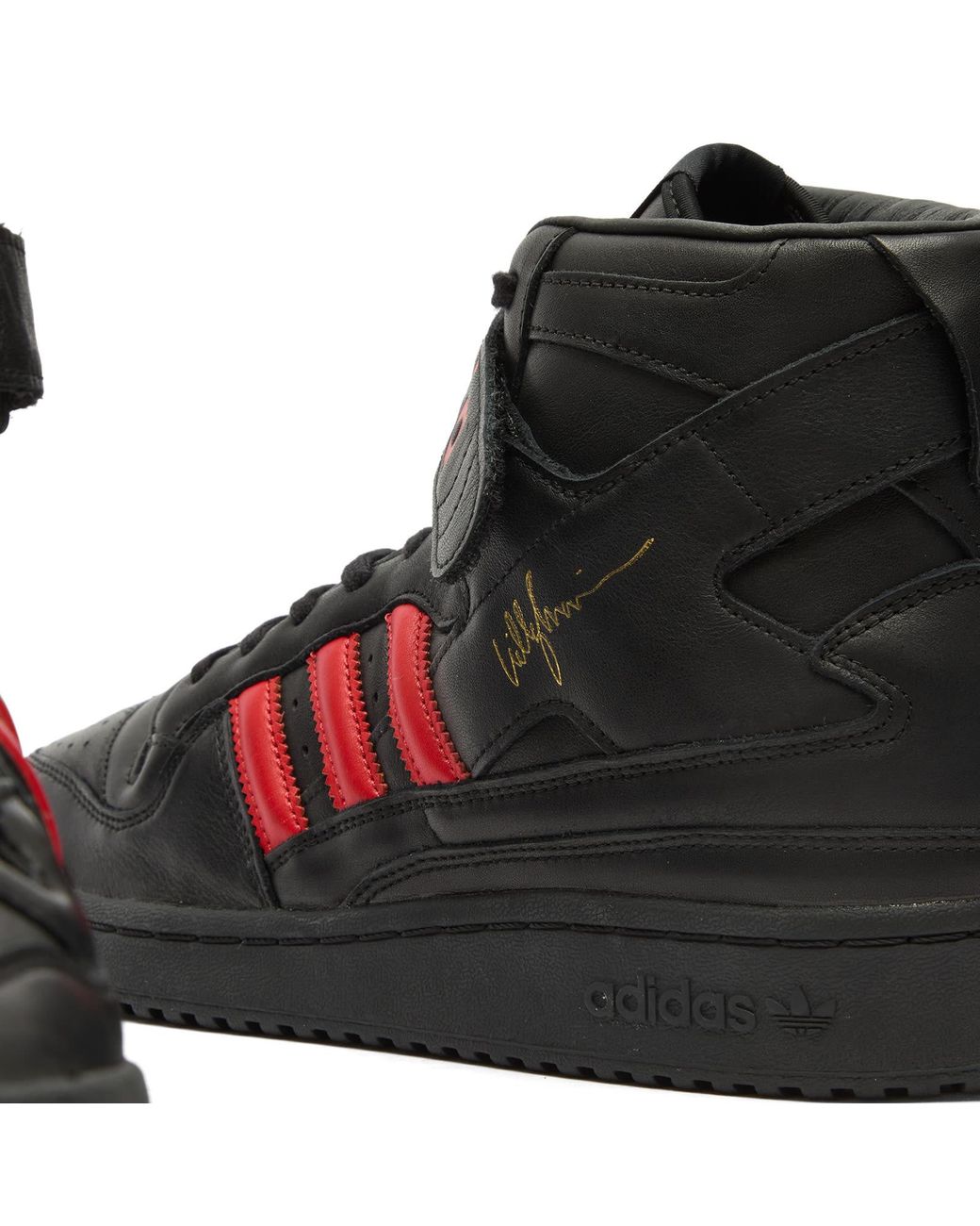 Adidas Black X Willy Chavarria Forum Hi Sneakers