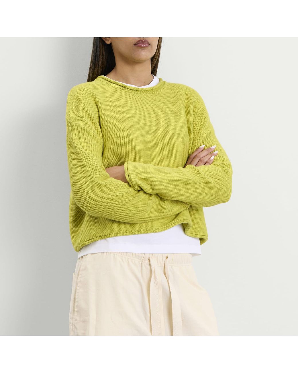 Leset Yellow Mae Crewneck