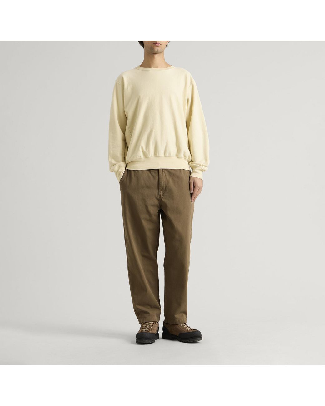Wax London Green Kurt Twill Trousers for men