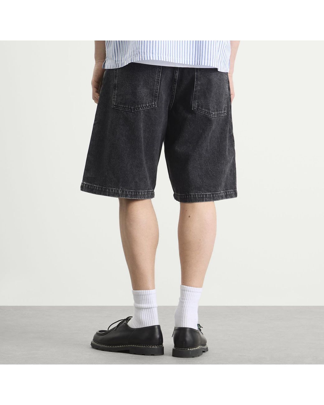 Edwin Gray Denim Worker Shorts for men