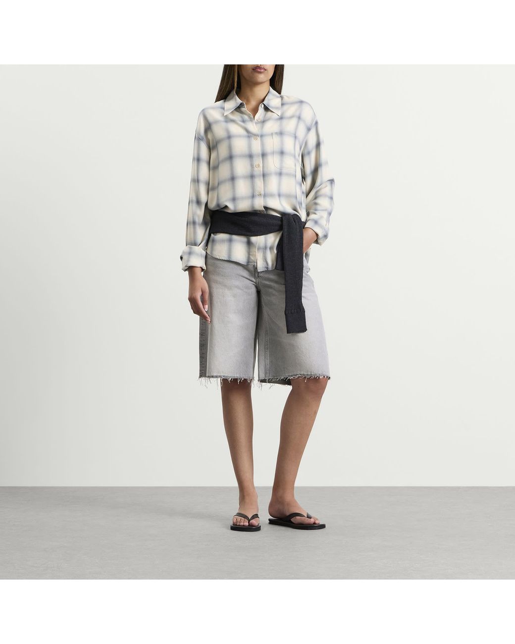 Won Hundred Gray Mika Denim Shorts