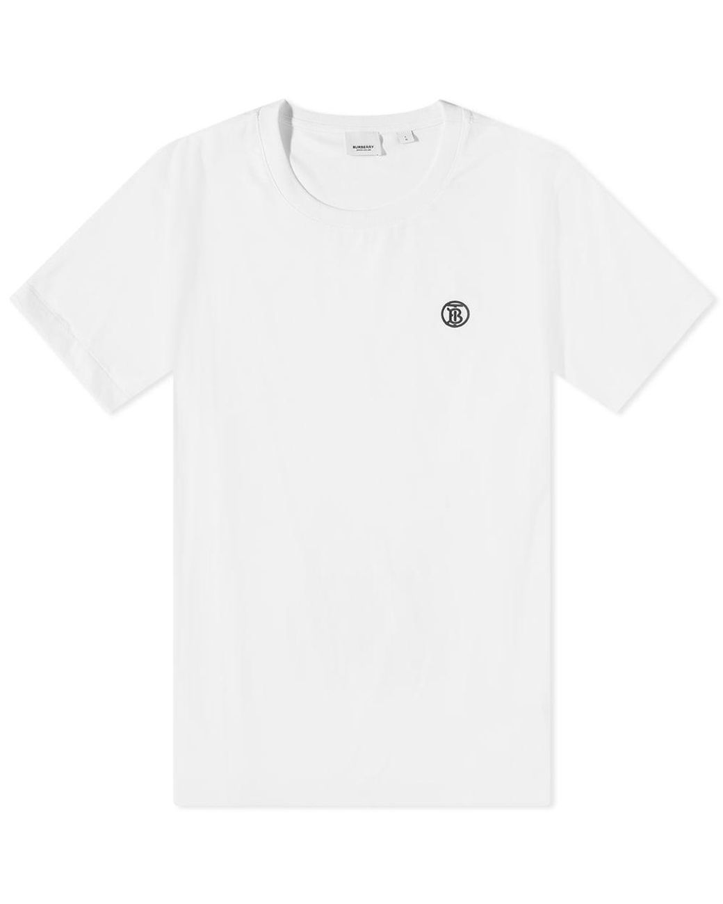 【送料関税込】Burberry Parker TB Circle Logo T-Shirt Burberry Parker Tb Circle Logo T-shirt in White for Men | Lyst