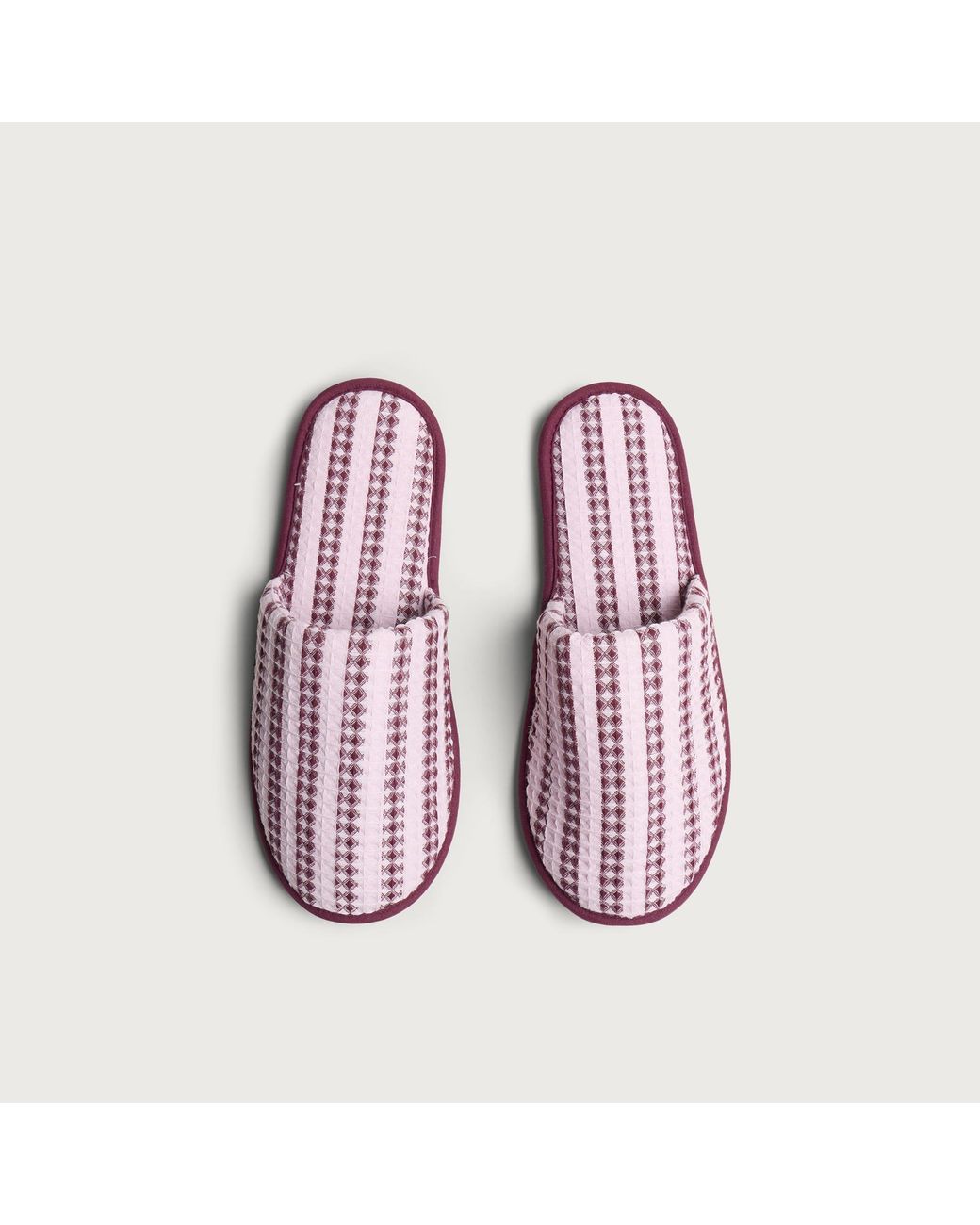 Hay Pink Waffle Slippers