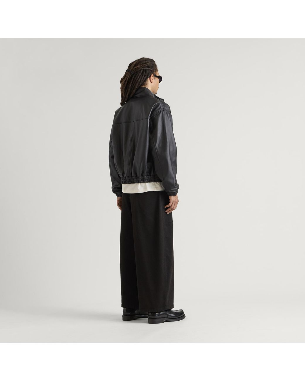 END. Black Lane Leather Jacket