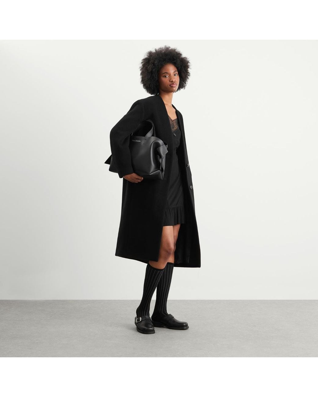 Isabel Marant Black Florane Long Wool Coat