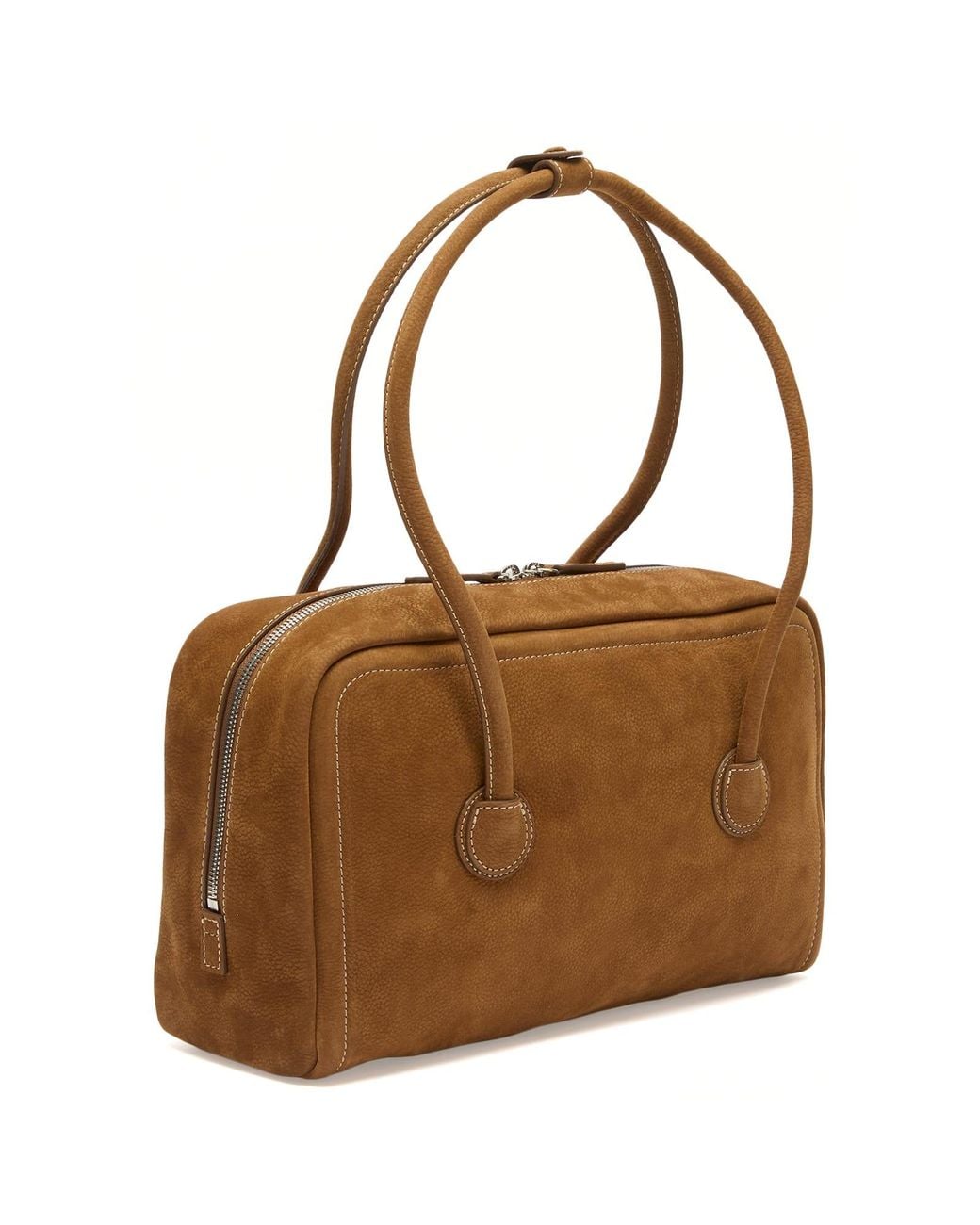 MARGE SHERWOOD Brown Soft Boston Bag