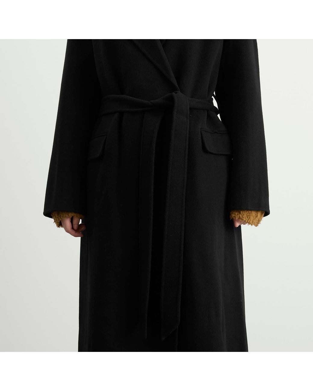 Double Up Shell Acne Studios Double Breasted Coat Jacket in Black | Lyst