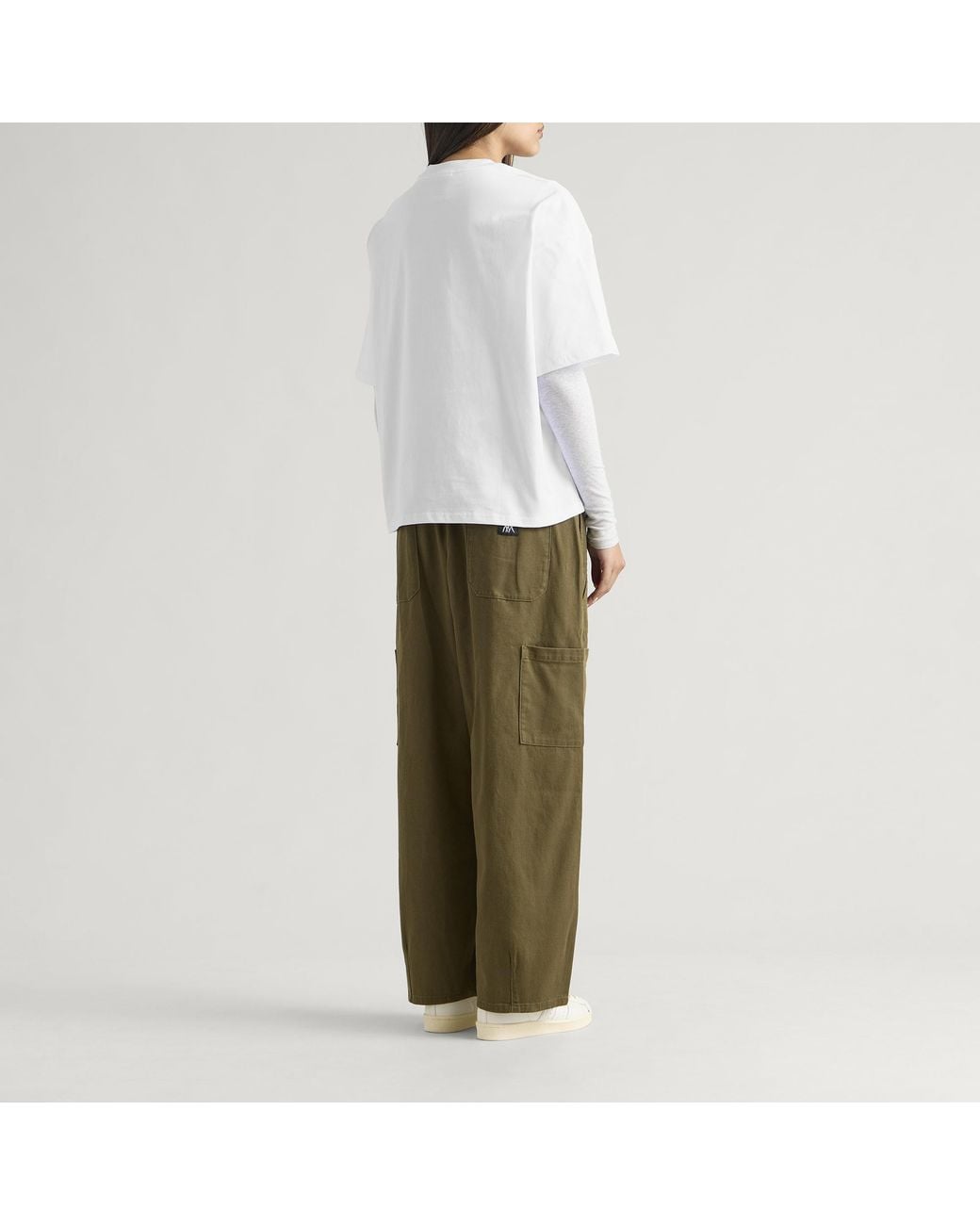 Bene Culture White Domino Stripe T-Shirt