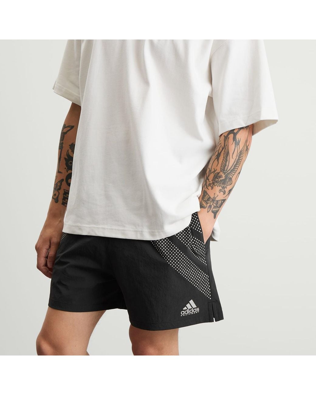 Adidas Black Eqt Shorts for men