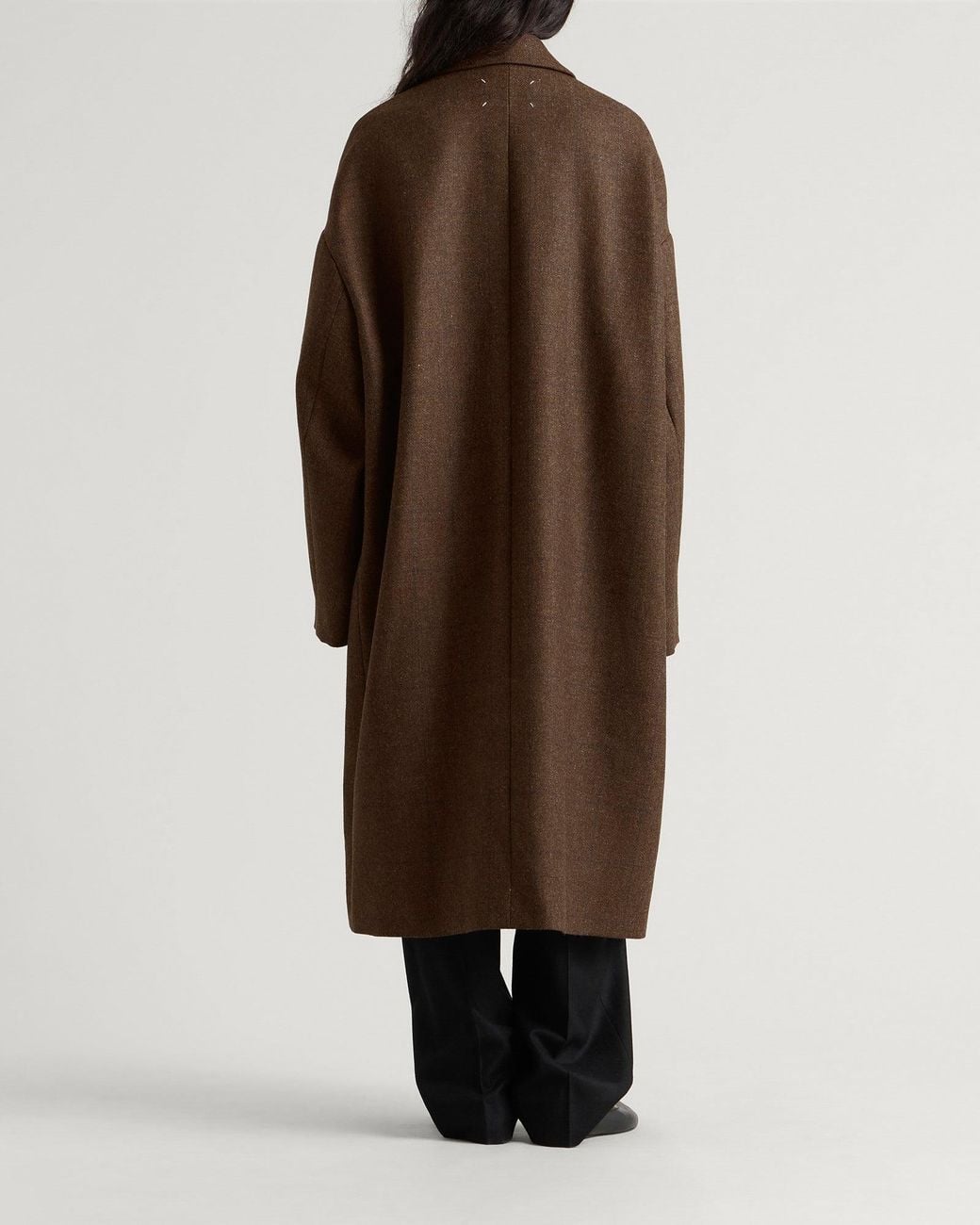 Maison Margiela Brown Oversized Cocooning Coat Jacket