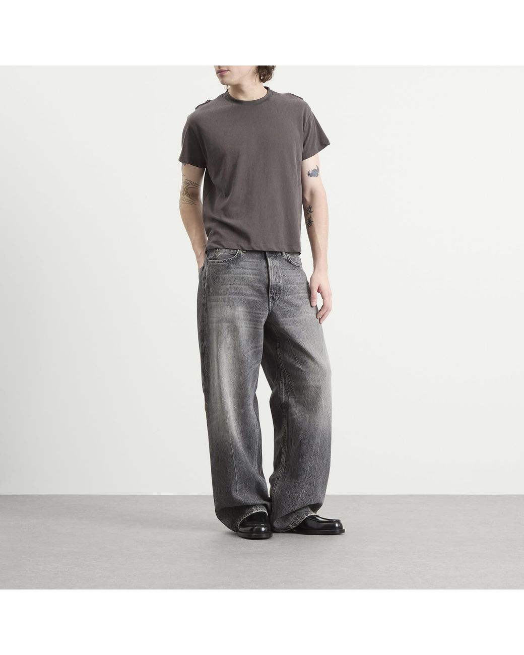 Acne Gray 1981 Gothik Wash Denim Jeans for men