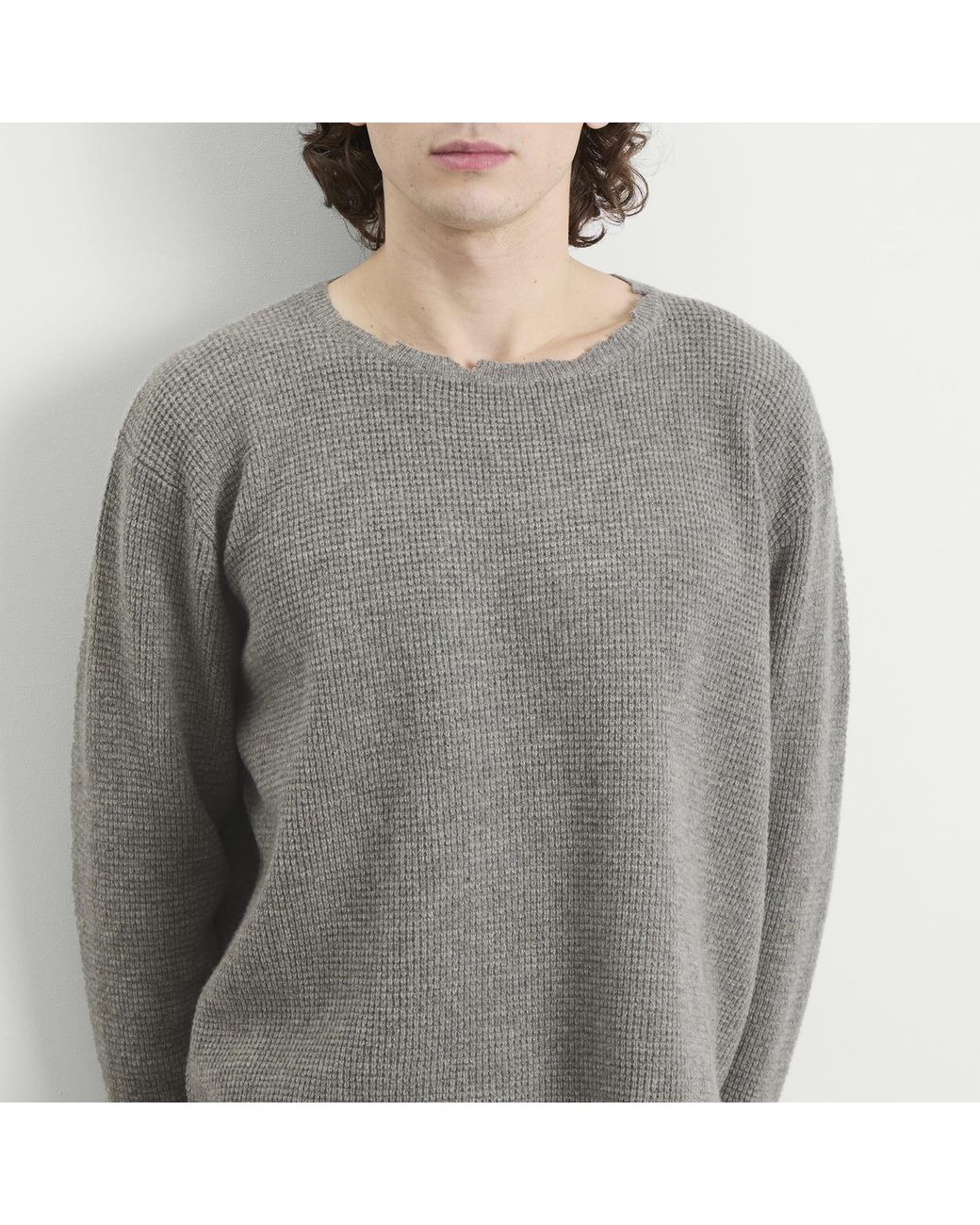Second/Layer Gray Second Layer Friends Pullover Sweater for men
