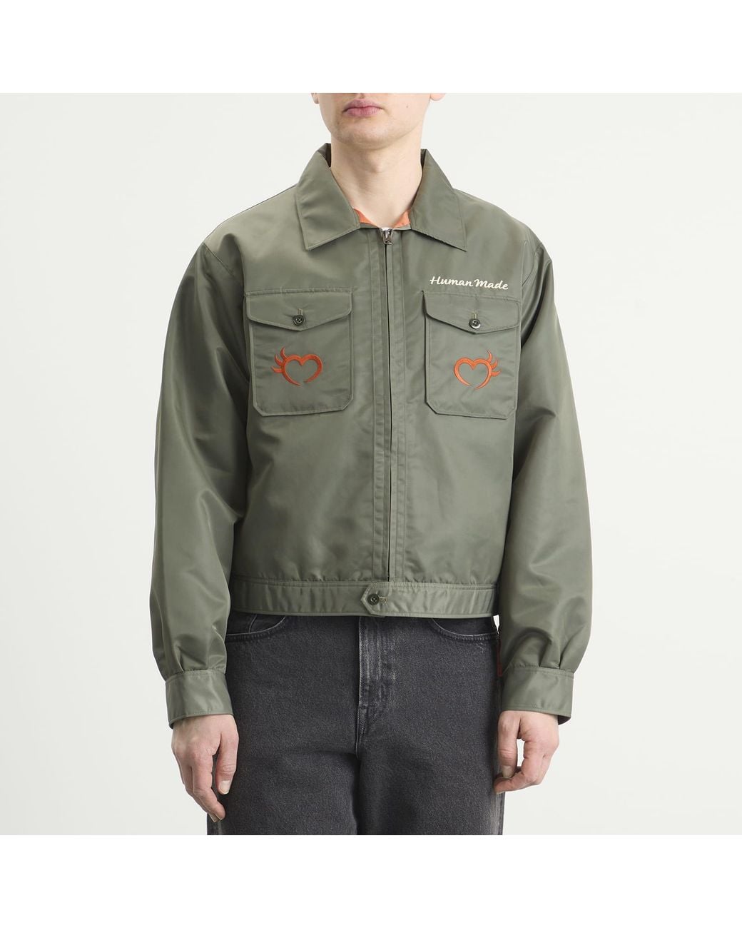 Human Made Green Military Jacket for men