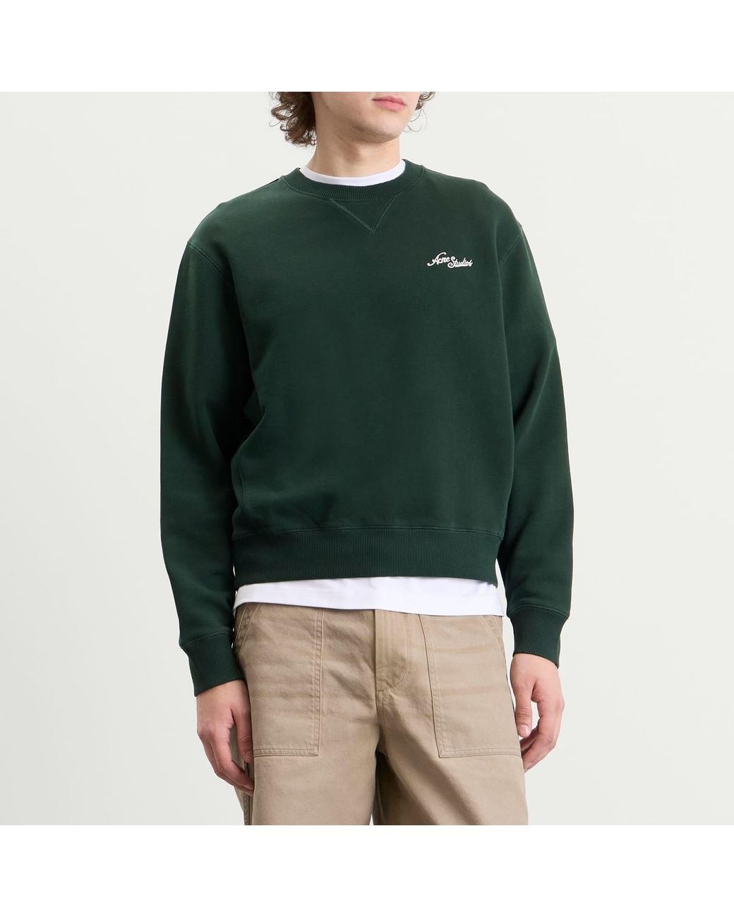 Acne Green Feomi U Venice Logo Jumper for men