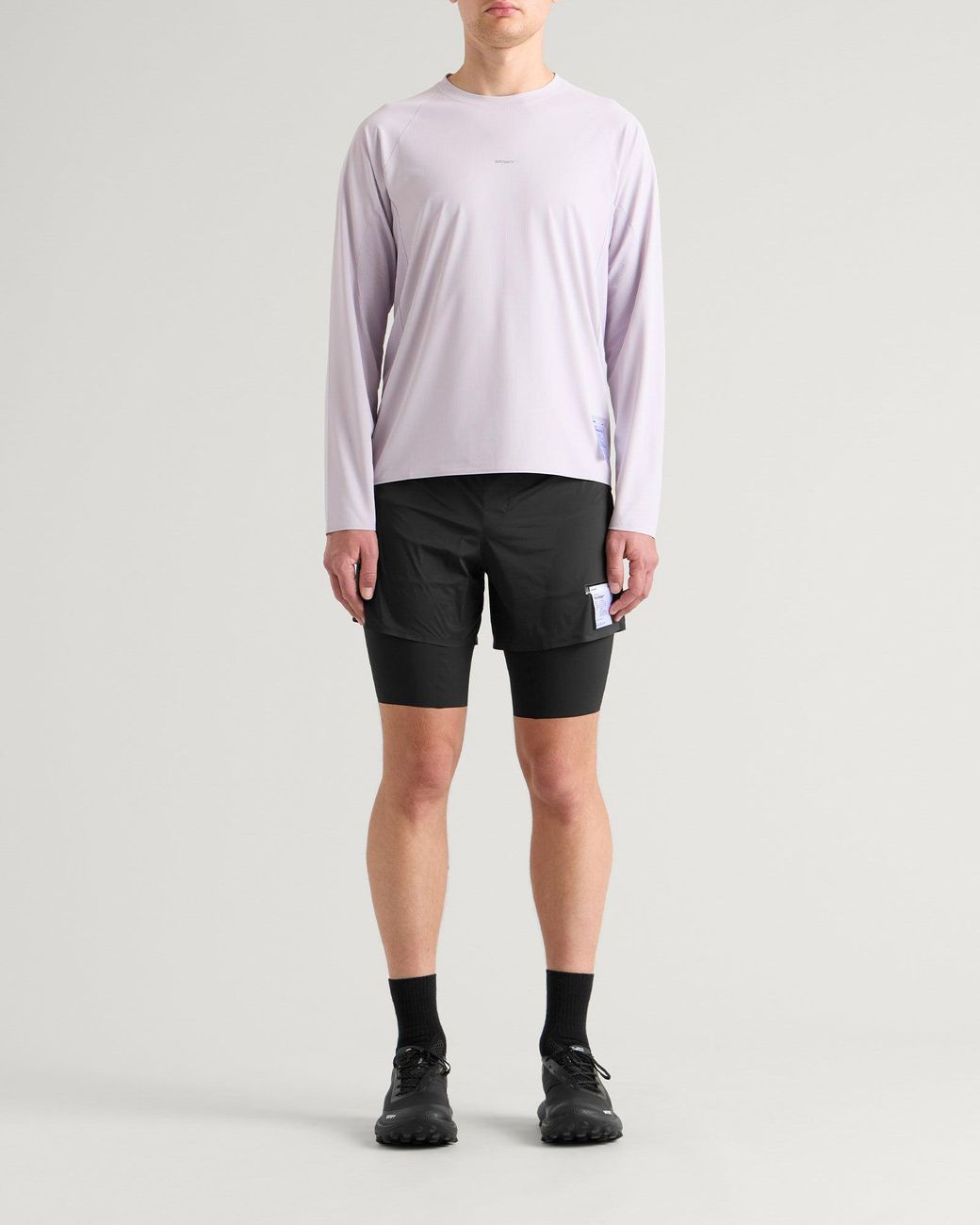 Satisfy Black Techsilk 8" Shorts for men
