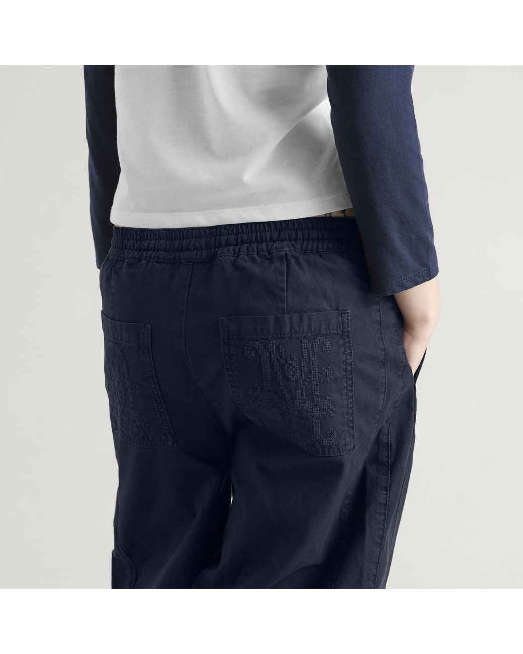 Damson Madder Blue Felix Twill Trousers
