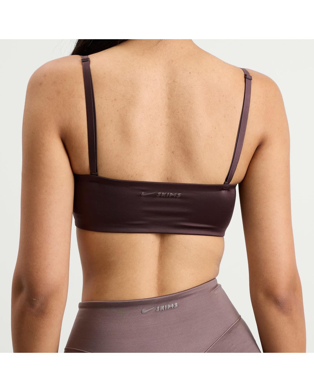 Nike Purple X Skims Shine Bandeau Bra