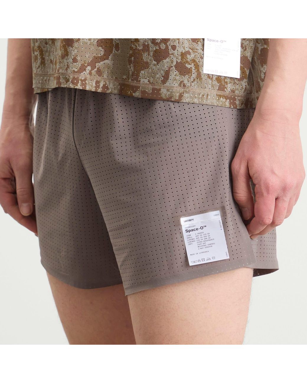 Satisfy Gray Space-O 5 Shorts for men