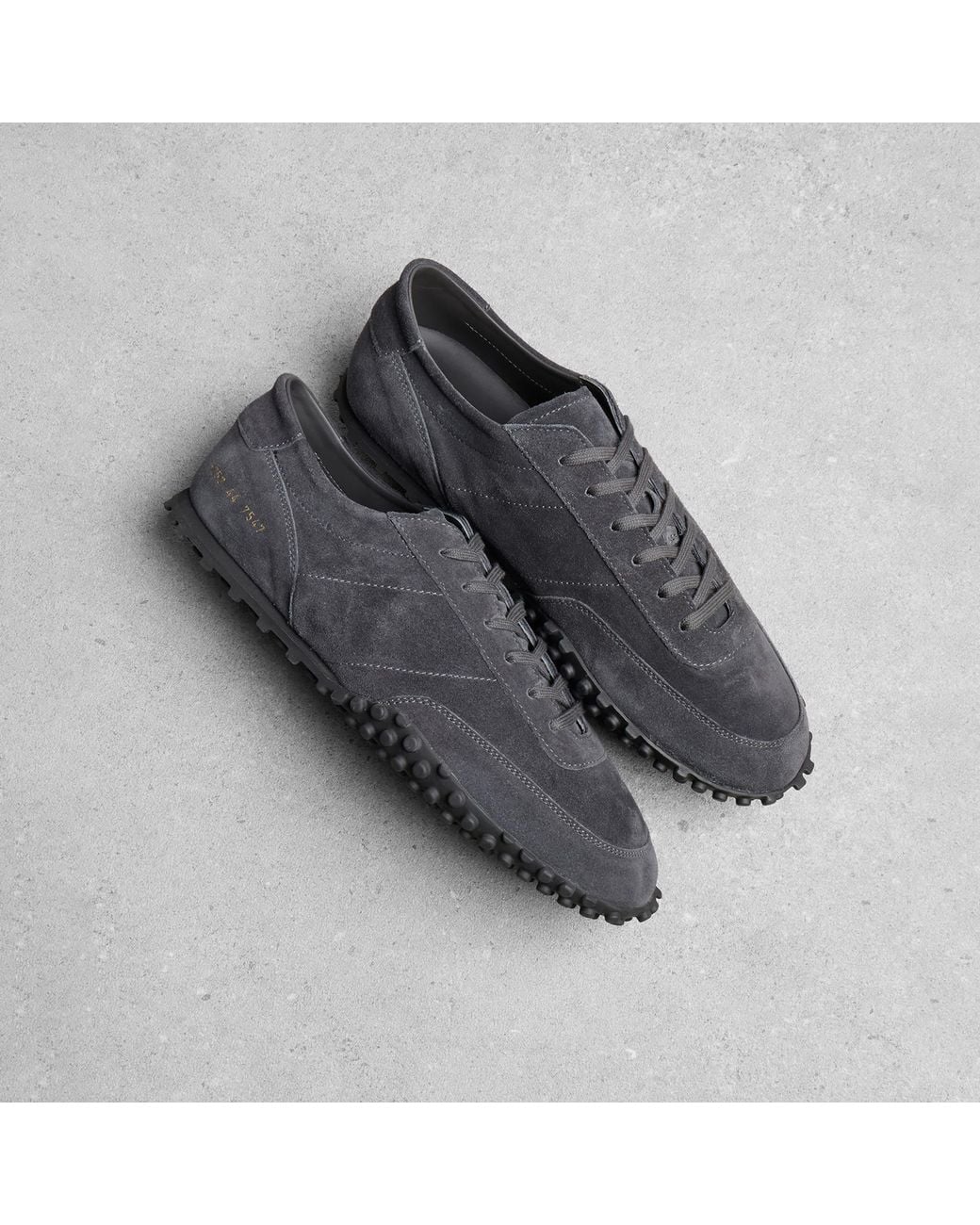 Common Projects Black Minimal Runner Seventy Suede Sneaker for men