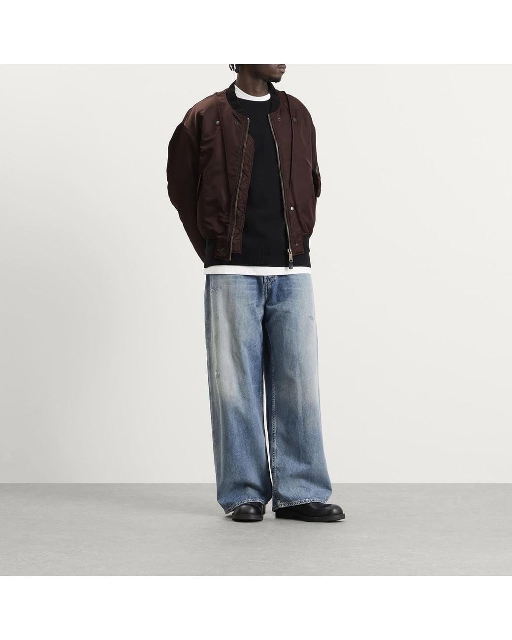 Maison Margiela Black Reversible Bomber Jacket for men