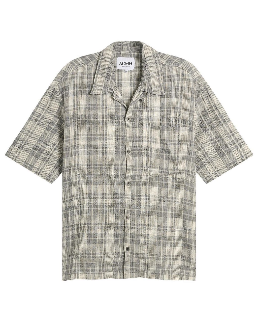 ACMH by Magic Castles Gray Short Sleeve Wave Shirt for men