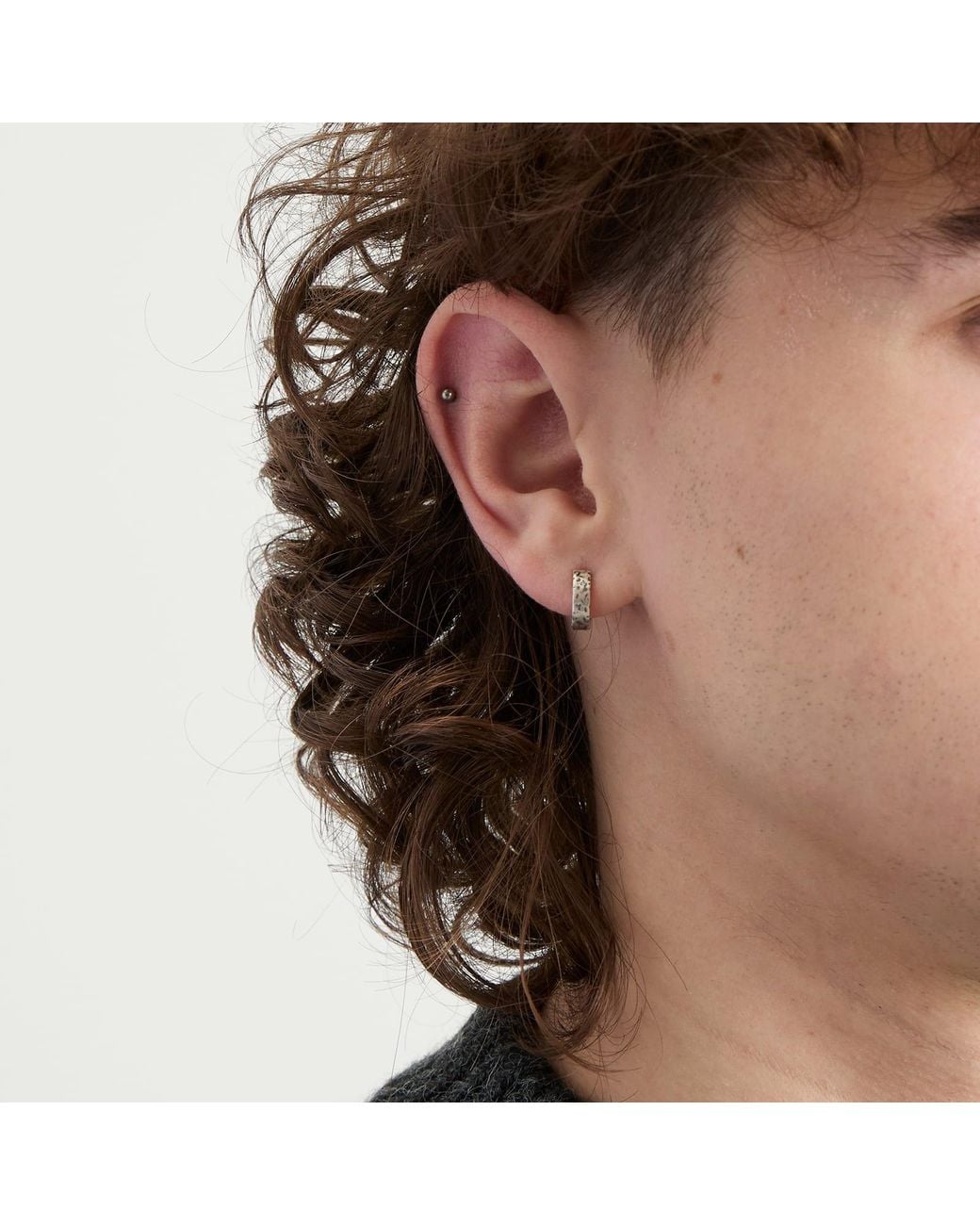 Serge Denimes Metallic Forge Earring for men