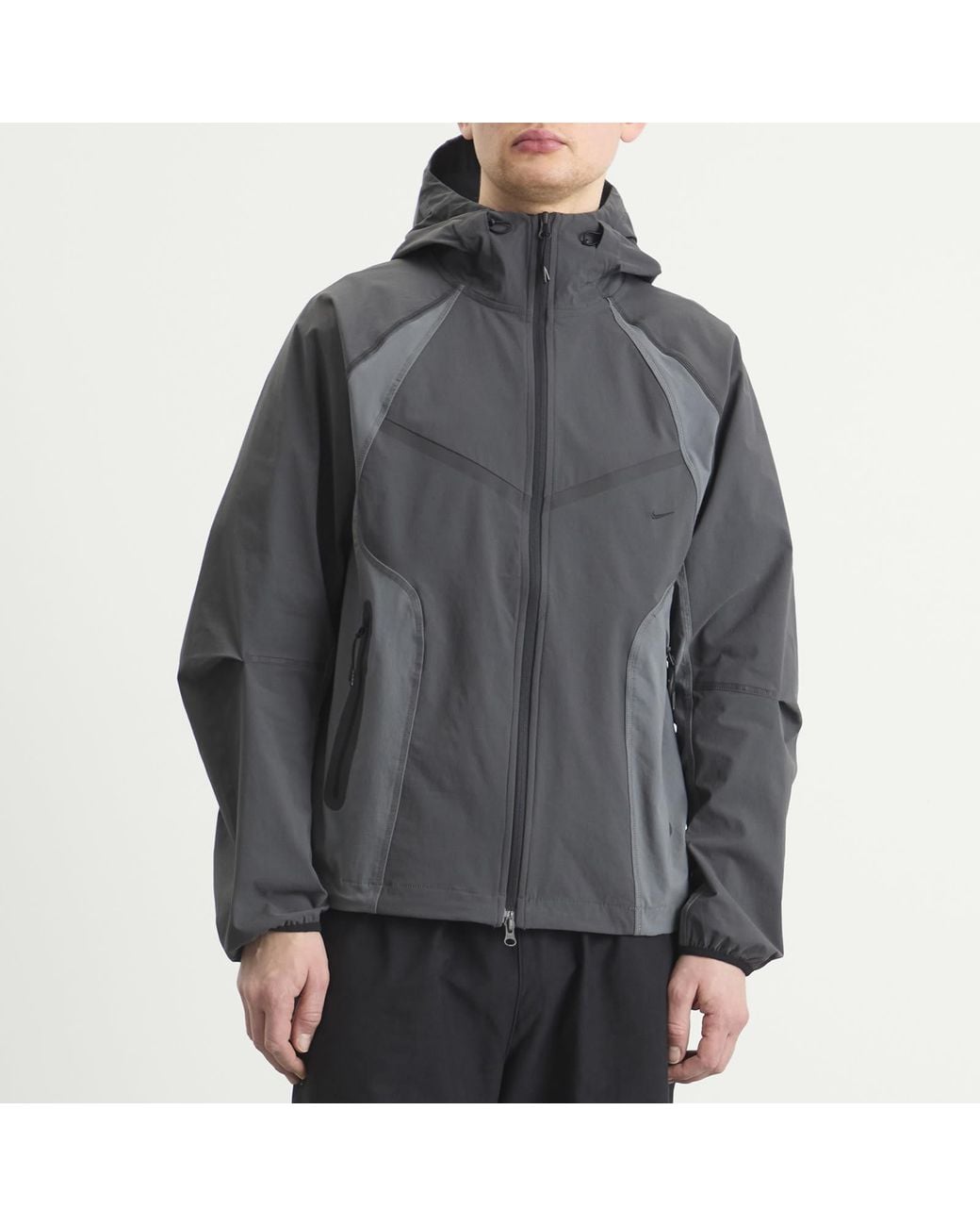 Nike Gray Tech Woven Pro Oversized Jacket for men
