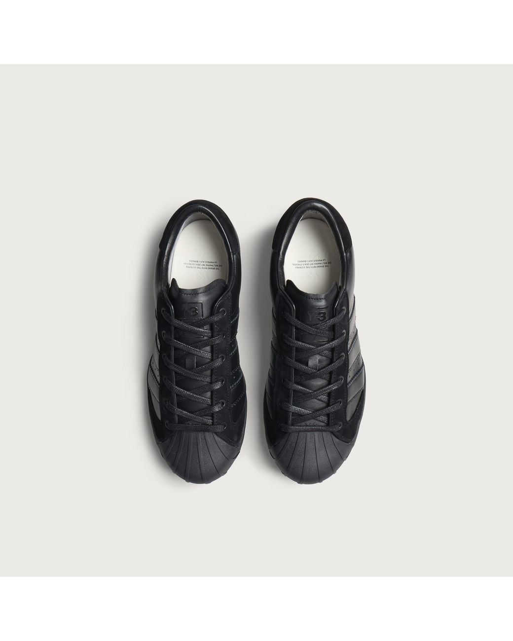 Y-3 Black Superstar 3G Sneaker for men