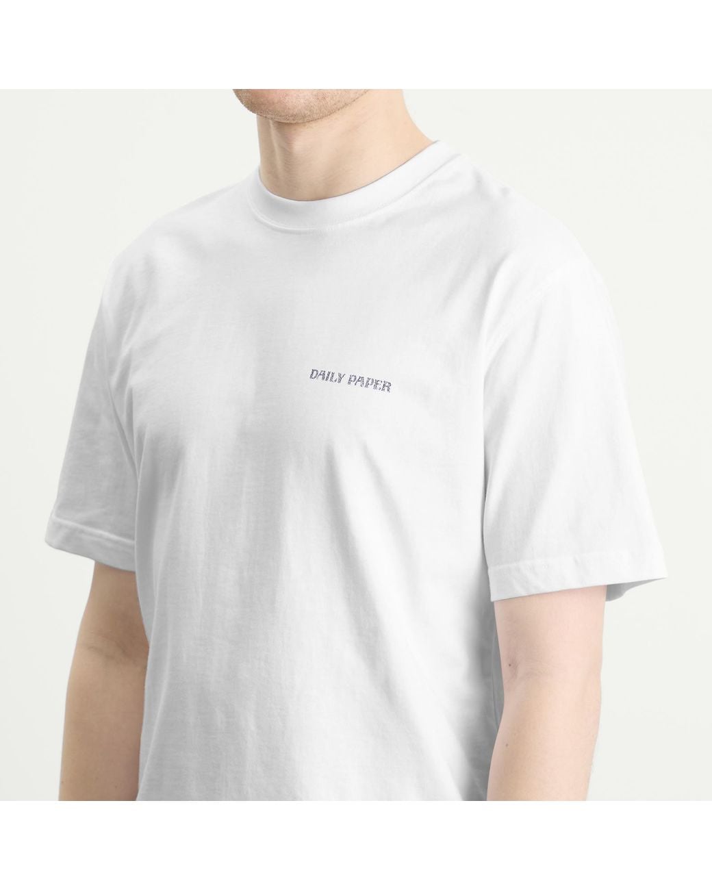 Daily Paper White Snake Shield T-Shirt for men