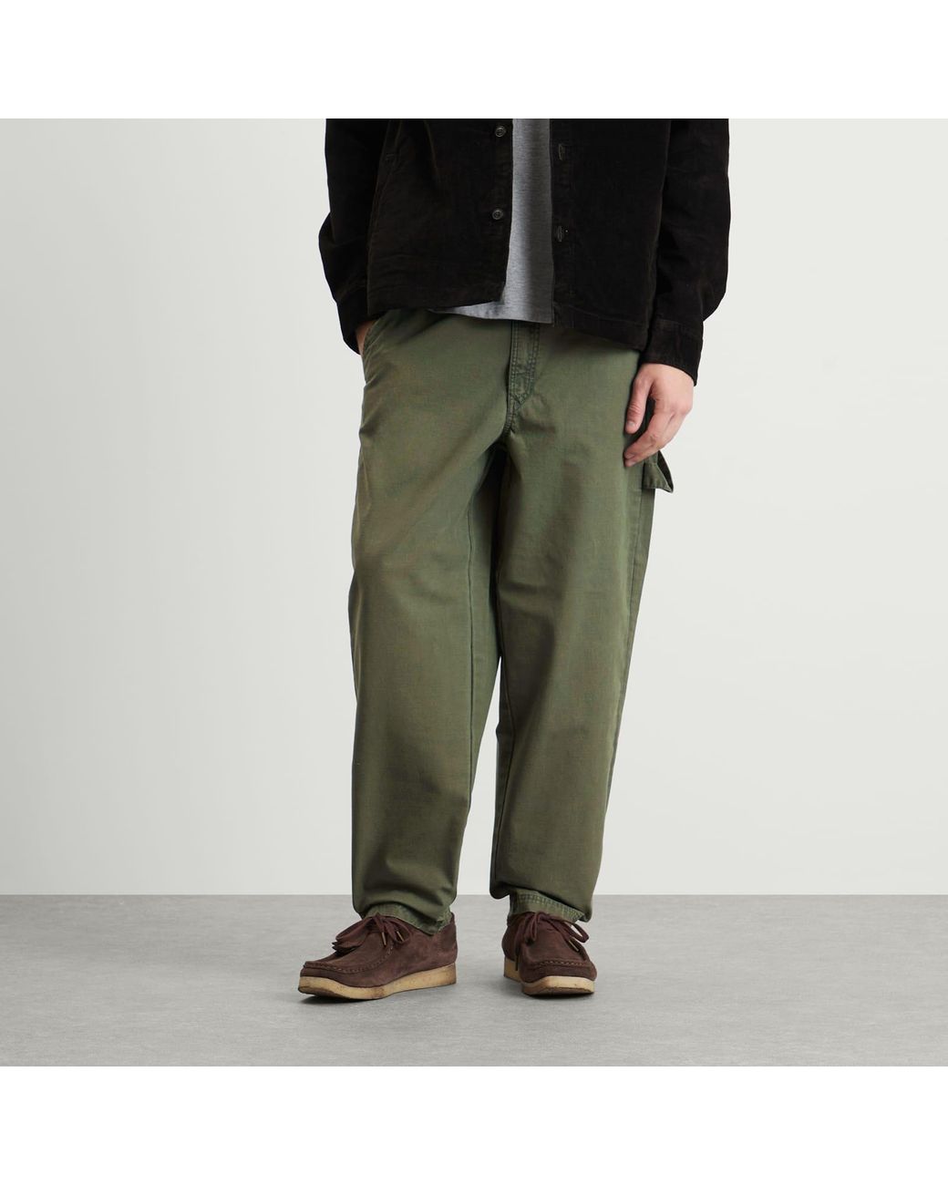 Barbour Green Harton Relaxed Trousers for men