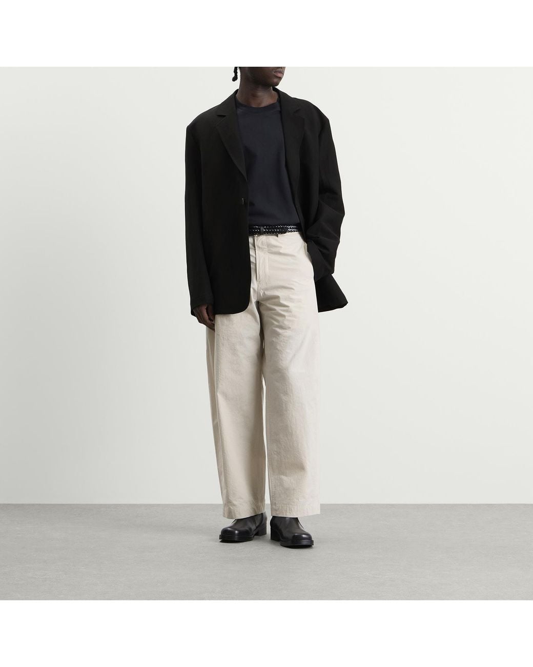 Studio Nicholson Black Denson Single Breasted Blazer for men