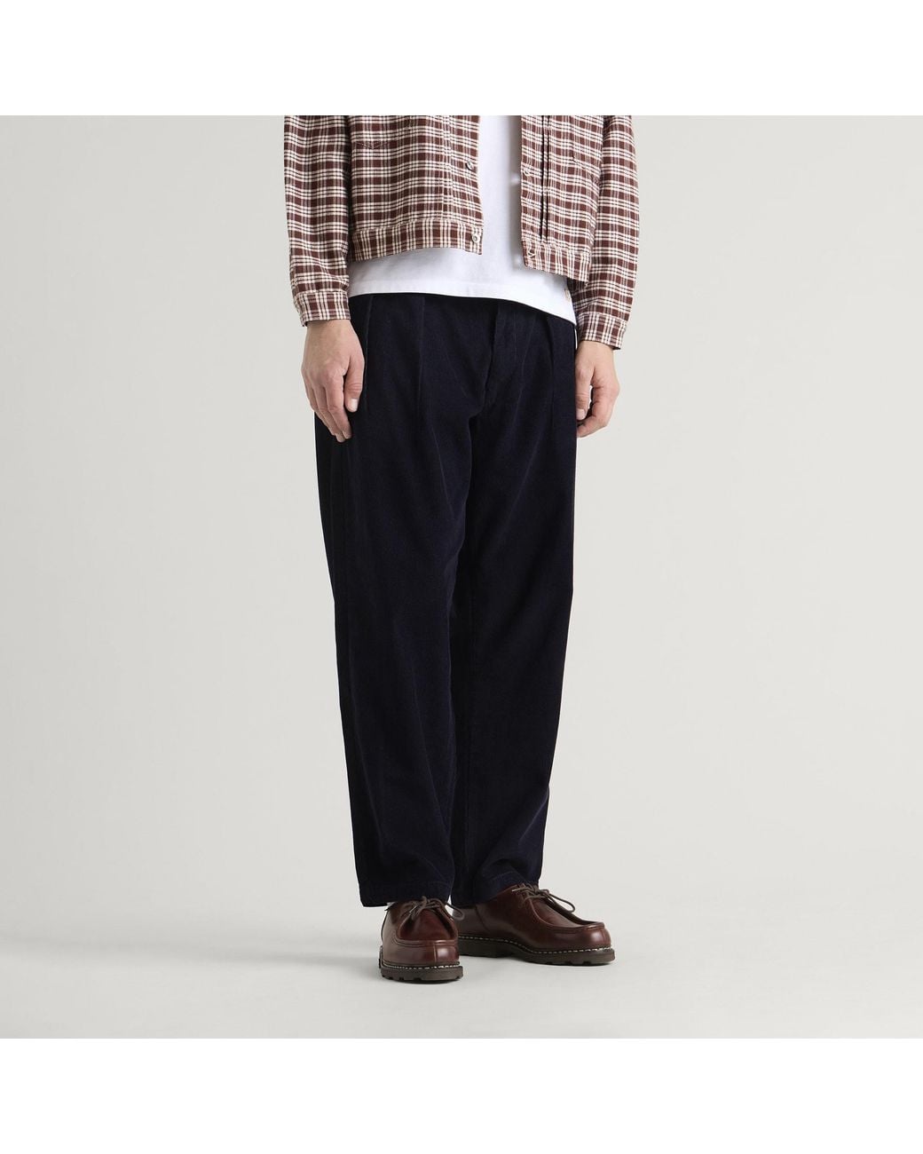 Service Works Blue Fine Cord Part Timer Pants for men