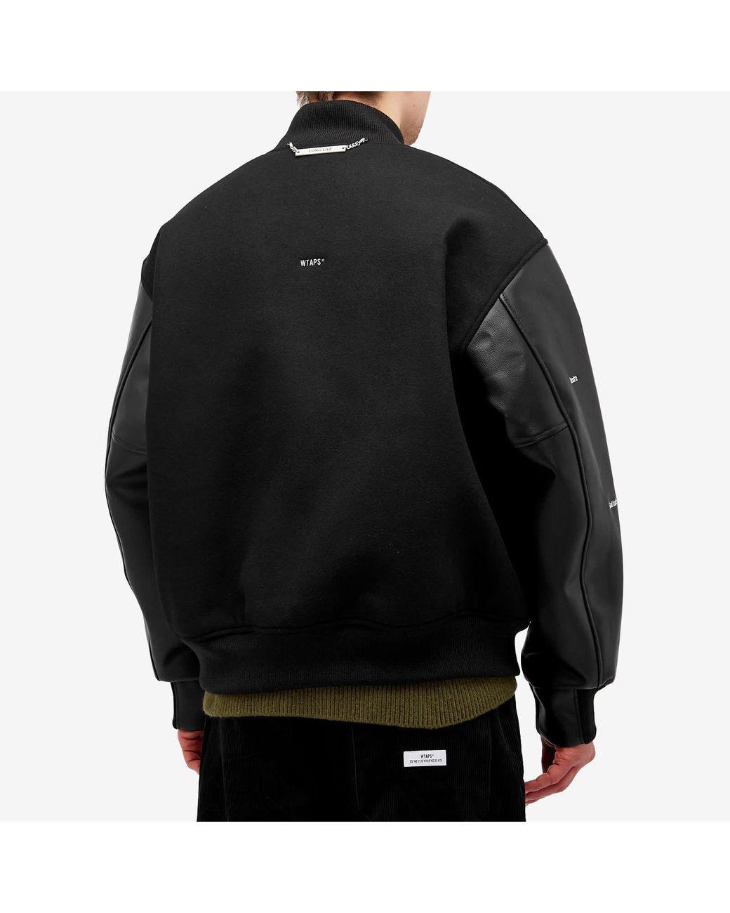 ジャケット・アウター WTAPS VARSITY JACKET SIZE03 Supreme WTAPS Varsity Jacket Black Large Size | eBay