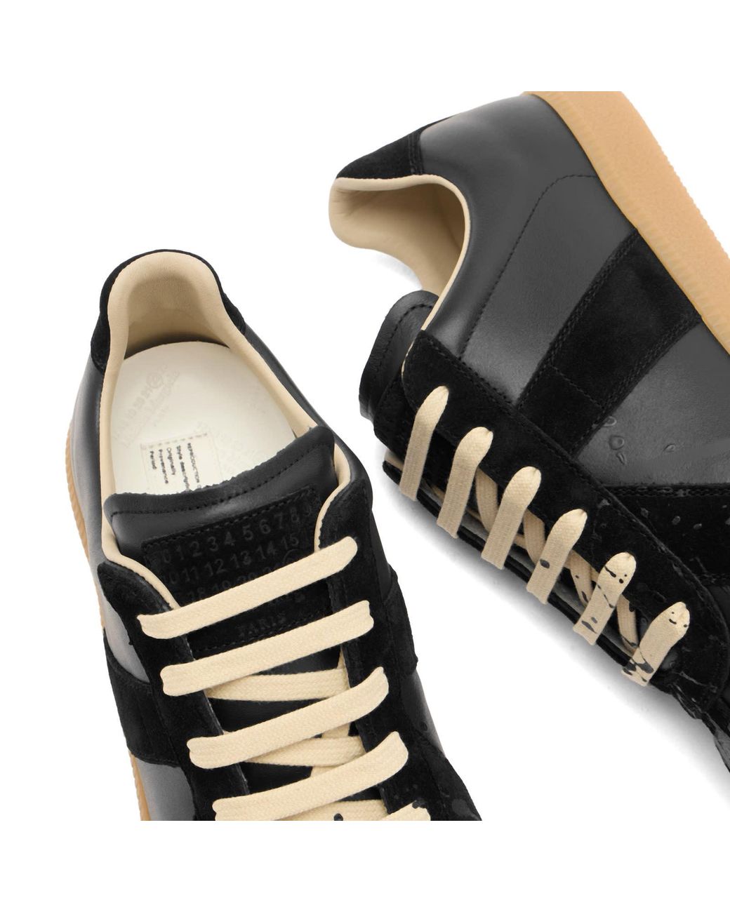 Maison Margiela Black Replica Sneaker for men