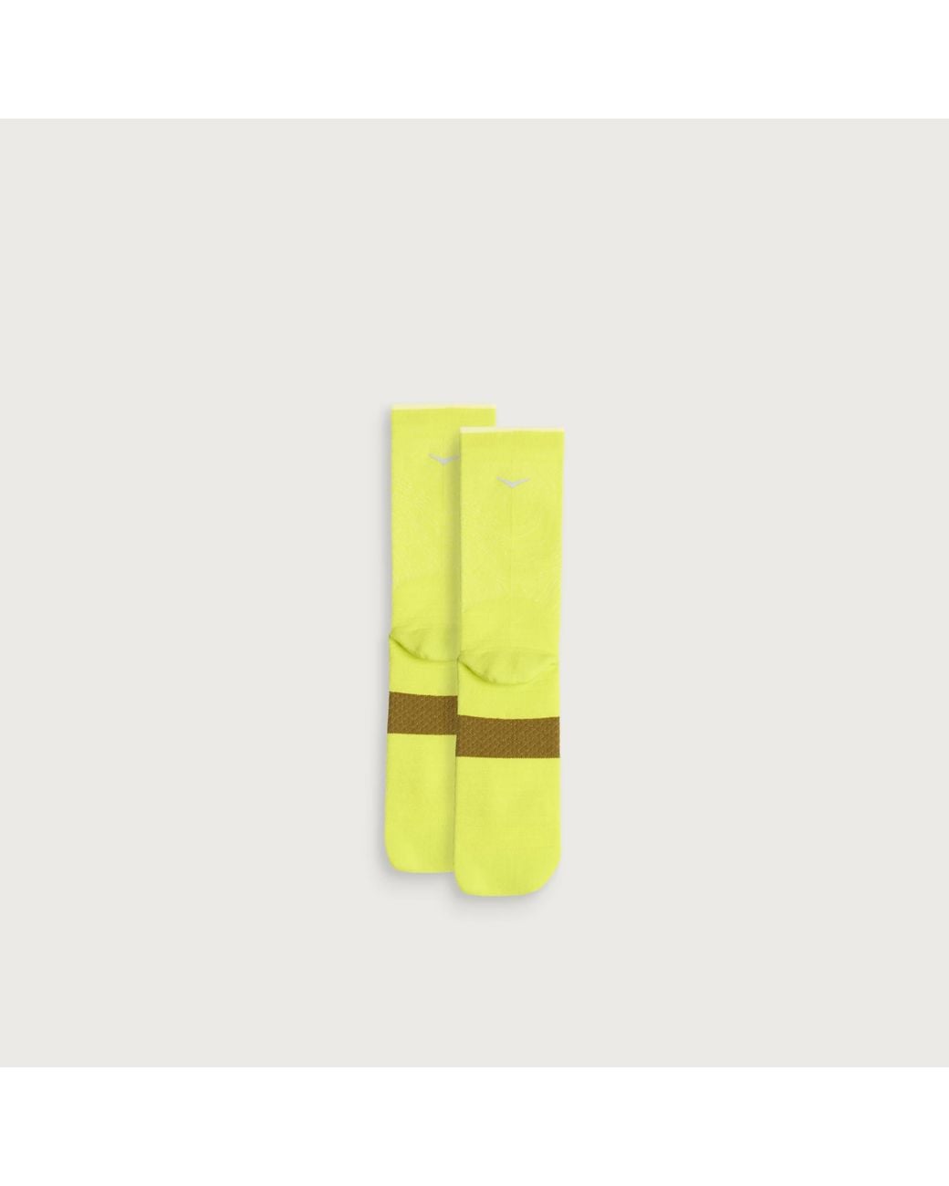 Hoka One One Yellow Crew Run Sock 3-Pack for men