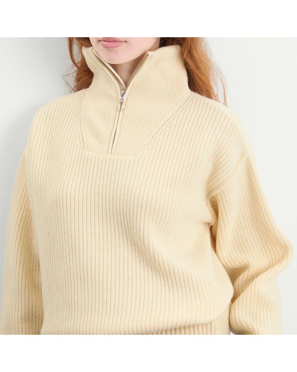 Girls Of Dust Natural Fly Deck Zip Jumper