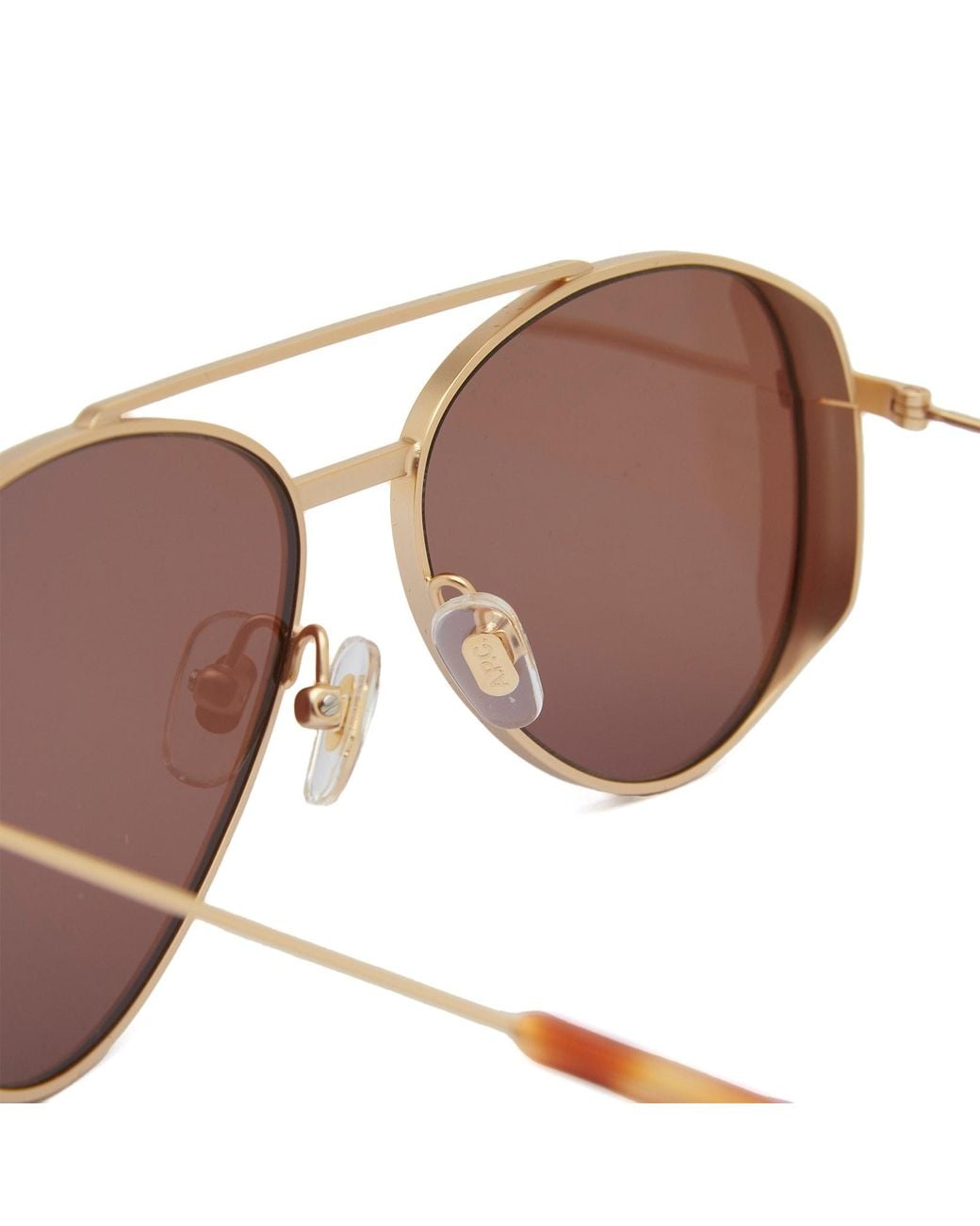 A.P.C. Brown Bill Sunglasses for men