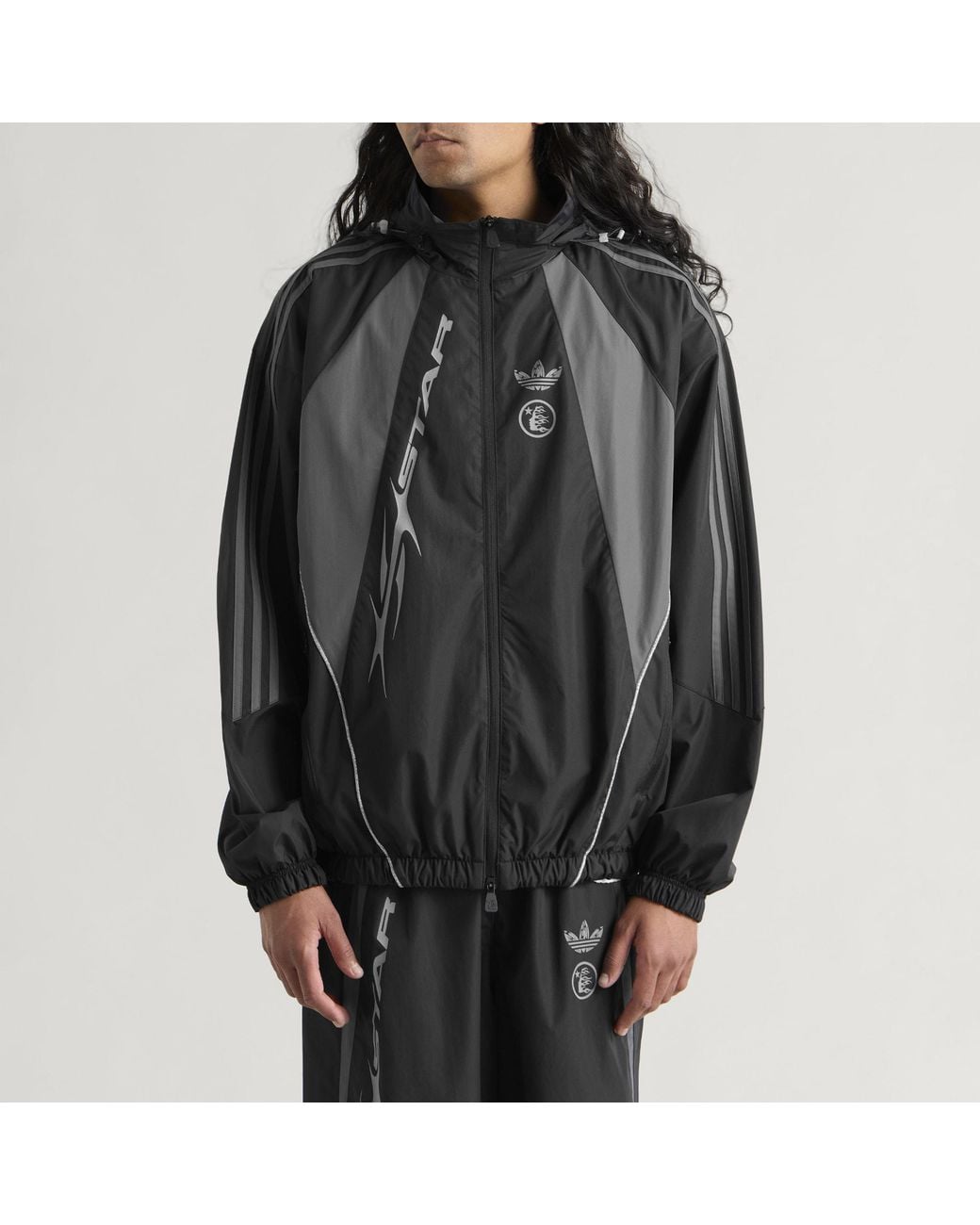 Adidas Black X Hellstar Track Jacket for men
