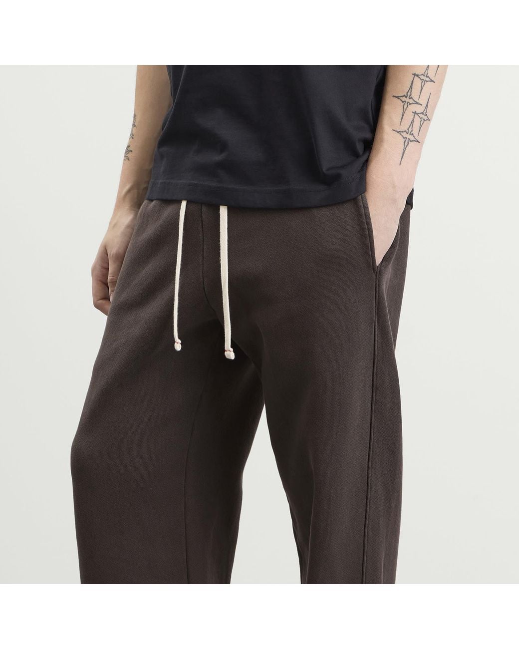 Les Tien Gray Heavyweight Classic Pant for men