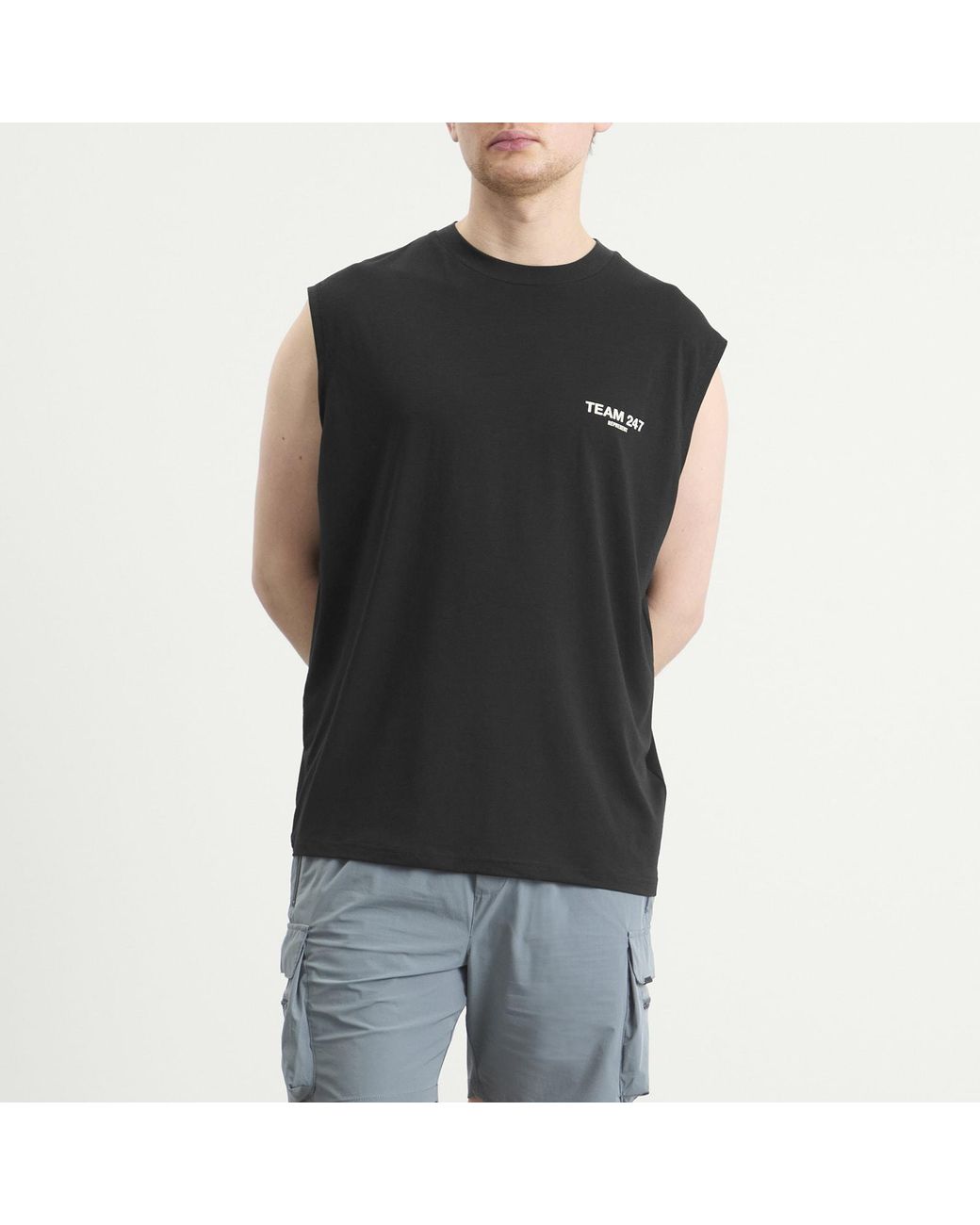 REPRESENT 247 Black Represent Team 247 Oversized Tank for men