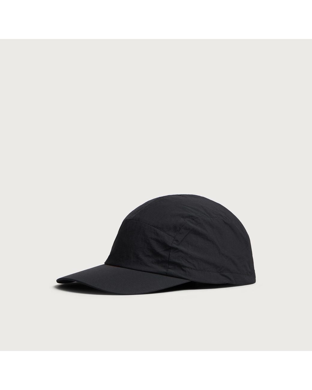 Snow Peak Black Nylon Double Rip Cap for men